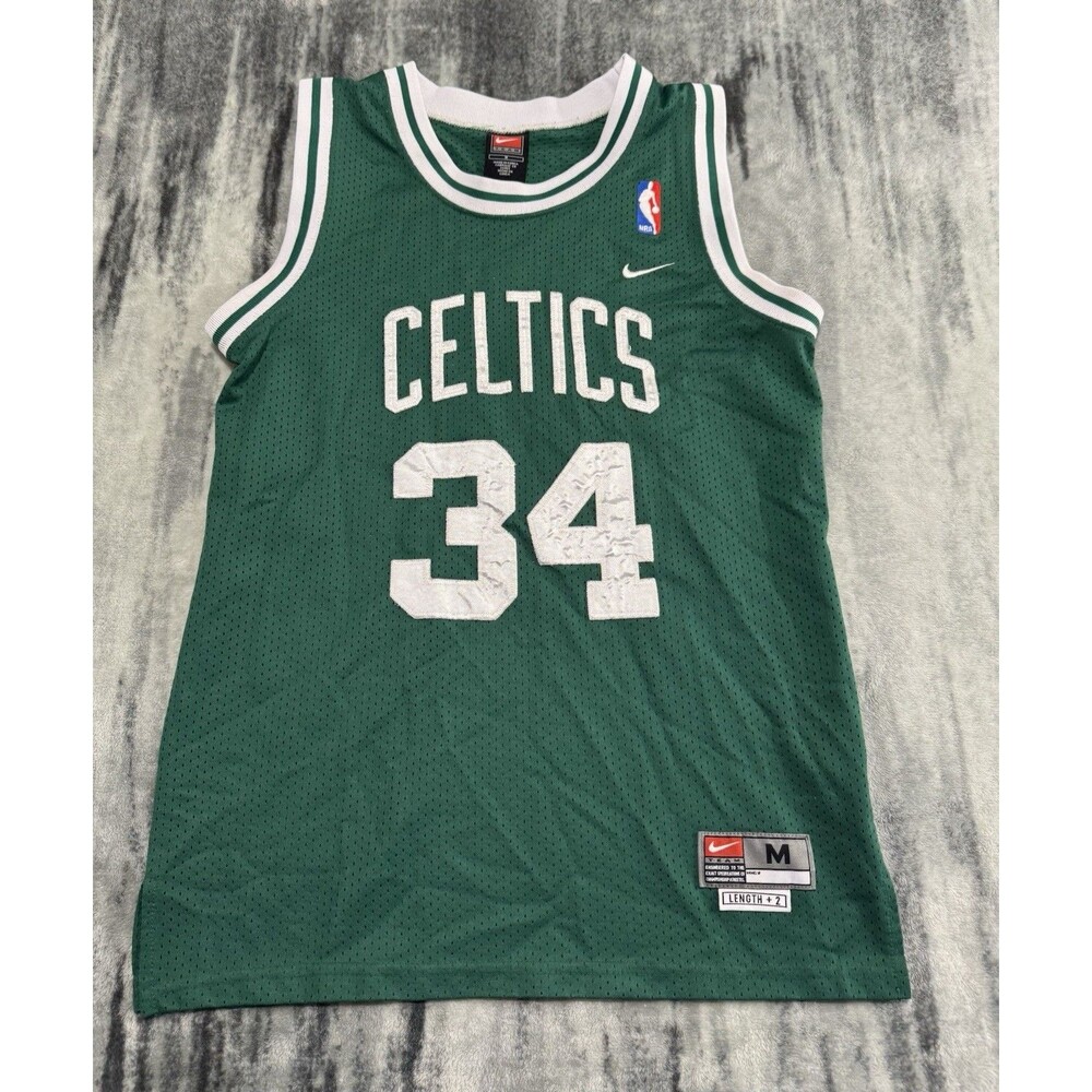 Vintage Y2k Nike Boston Celtics Basketball Jersey YOUTH Medium Paul Pierce #34